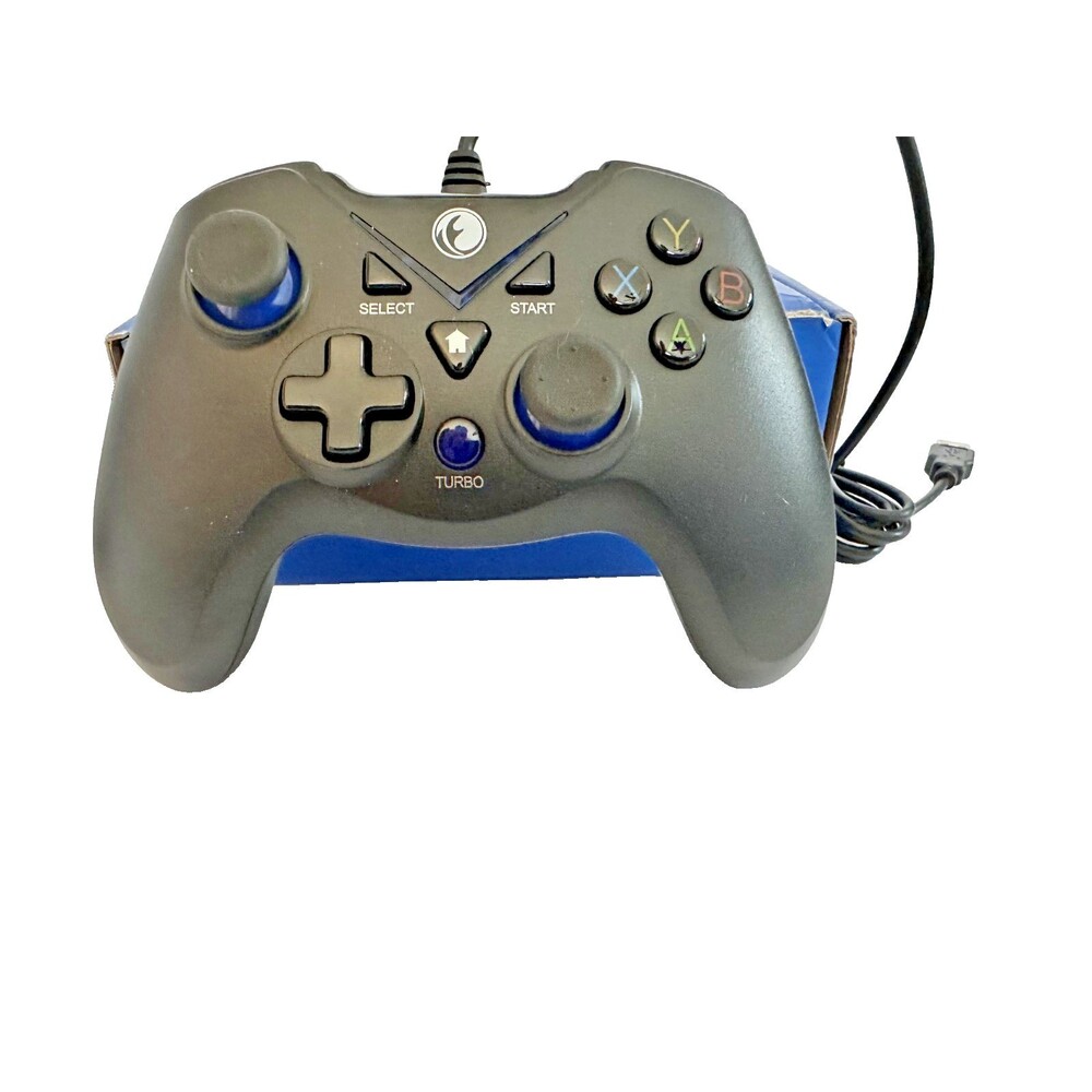 Game Controller Joystick Dual Vibration Black & Blue PS3 / PC / Android